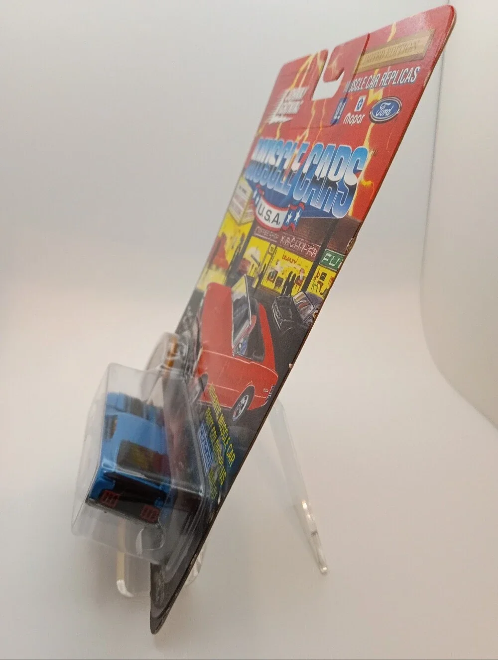 1995 Johnny Lightning MUSCLE CARS USA Series 1 1970 Ford Mustang Boss 302 Blue!
